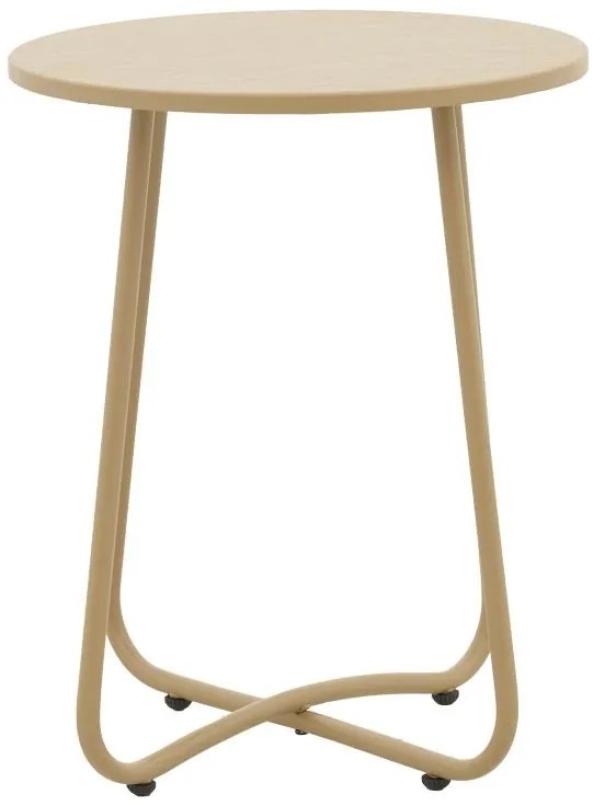 Τραπέζι Bramwell μέταλλο μπεζ Φ40x50εκ 40x40x50 εκ.