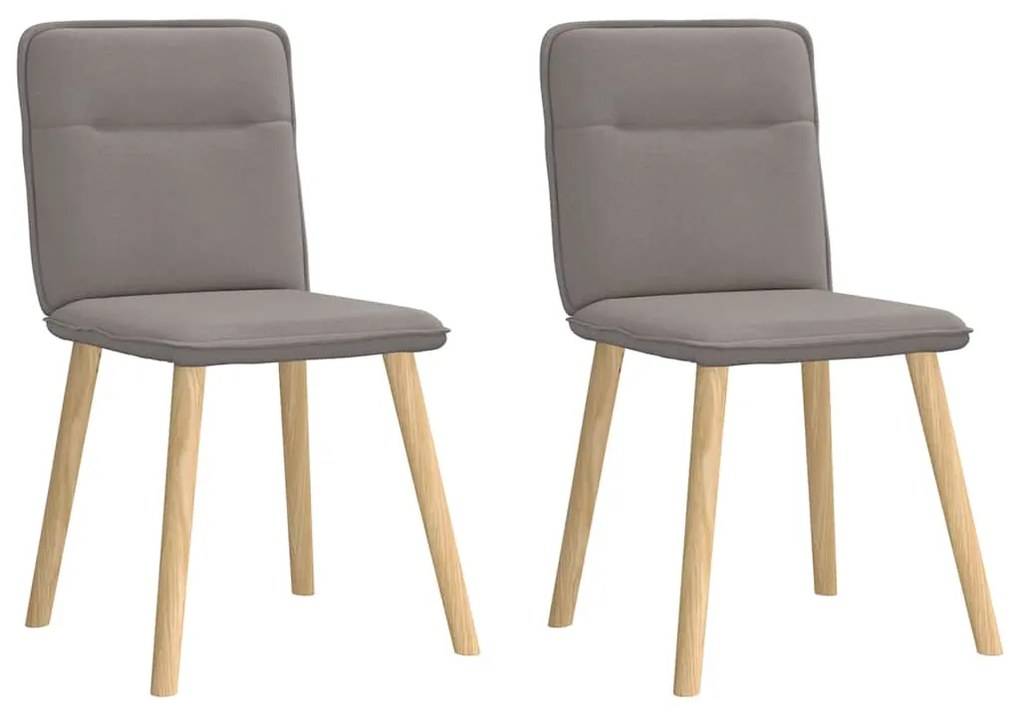 Πολυθρόνες Τραπεζαρίας 2 τεμ. Taupe Υφασμάτινες