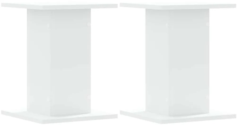 vidaXL Βάσεις Ηχείων 2 Τεμ. Λευκή 30x30x40 εκ. Επεξ. Ξύλο