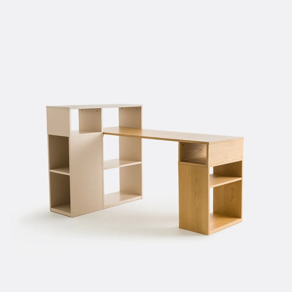 Γραφείο γωνιακό αναστρέψιμο με αποθηκευτικούς χώρους, Biface