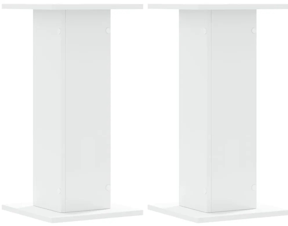 vidaXL Βάσεις Ηχείων 2 Τεμ. Λευκή 30x30x60 εκ. Επεξ. Ξύλο