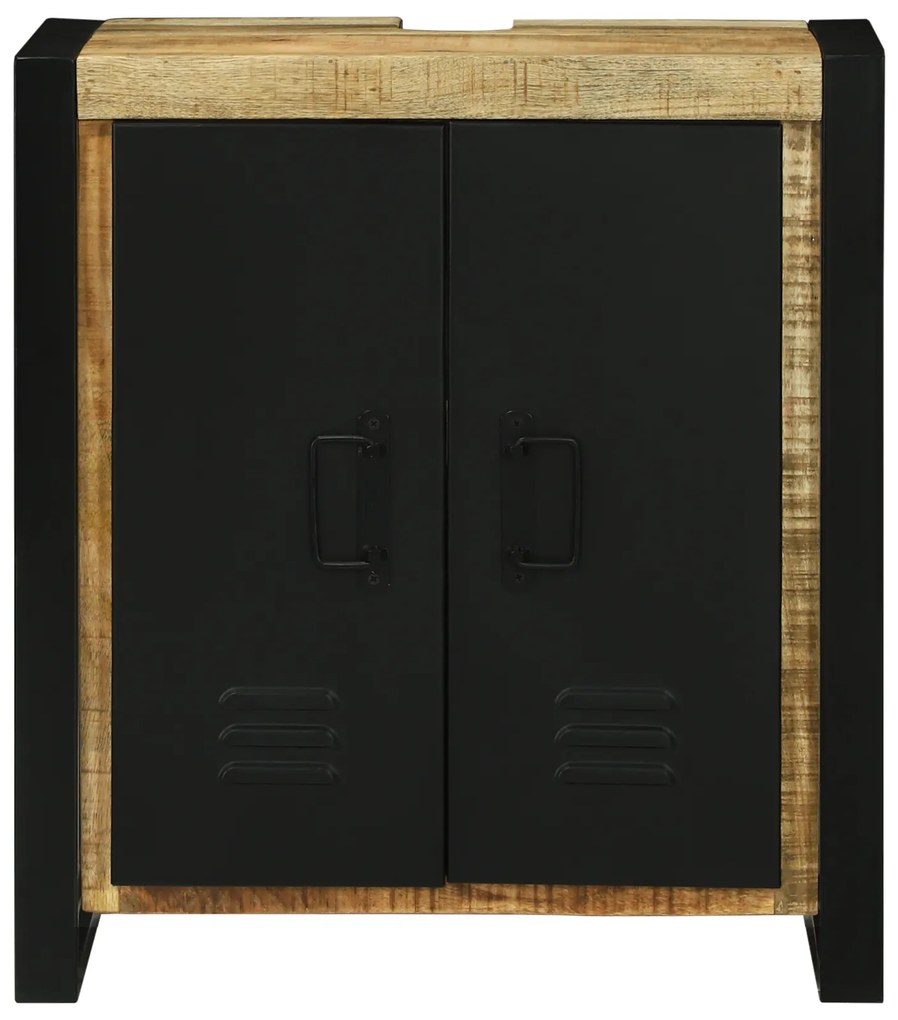 vidaXL Μονάδα Νιπτήρα 55x35x60 εκ. Μασίφ Ξύλο Ακατέργαστο Μάνγκο