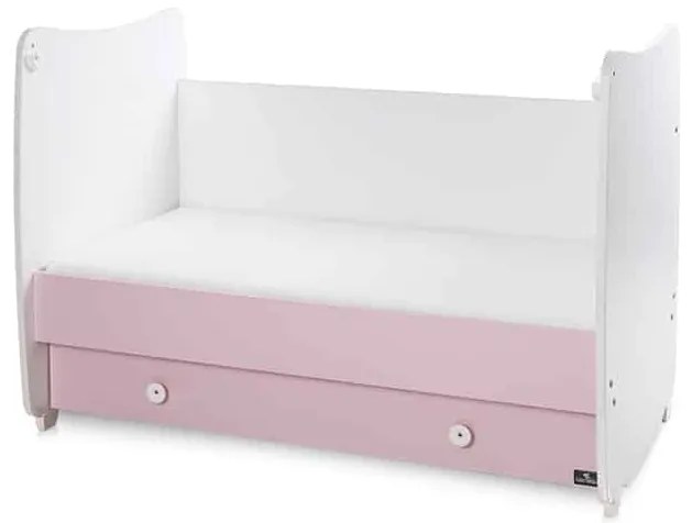 Βρεφικό κρεβάτι DREAM  60x120εκ. White + Pink 10150420038A  Lorelli (Δώρο Πάντα Προστασίας)