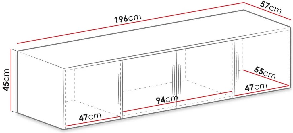 Πατάρι Ντουλάπας Τετράφυλλης Bali D4-Grafitis