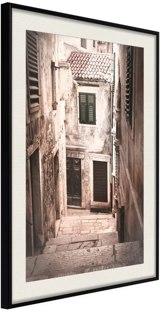 Αφίσα - Urban Alley - 20x30 - Μαύρο - Με πασπαρτού