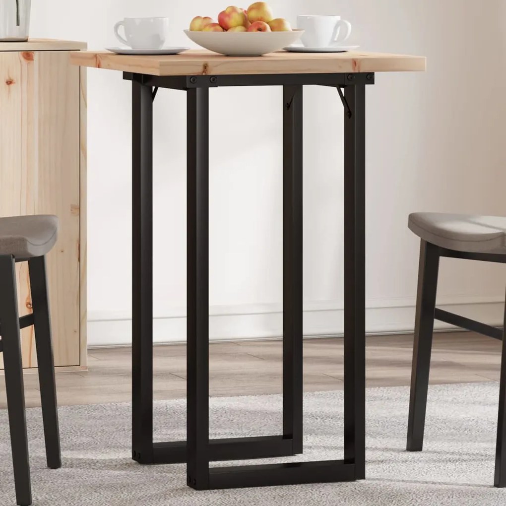 Τραπέζι Τραπεζαρίας Πλαίσιο Ο Μασίφ Πεύκο/Ατσάλι