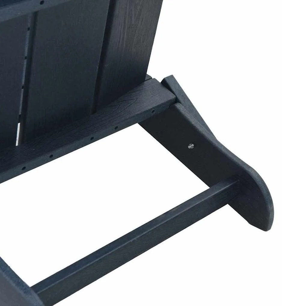 vidaXL Πτυσσόμενη Καρέκλα Adirondack Σκούρο μπλε 80,5 x 74,5 x 92 εκ