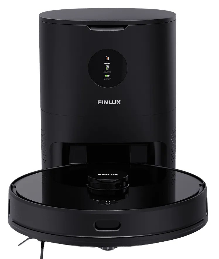 Finlux PRO-999WIFI Ηλεκτρική σκούπα Ρομπότ με Χαρτογράφηση και Wi-Fi, Μαύρη