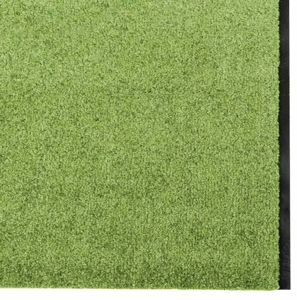 vidaXL Χαλάκι Εξώπορτας Πράσινο και Μαύρο 120 x 350 εκ
