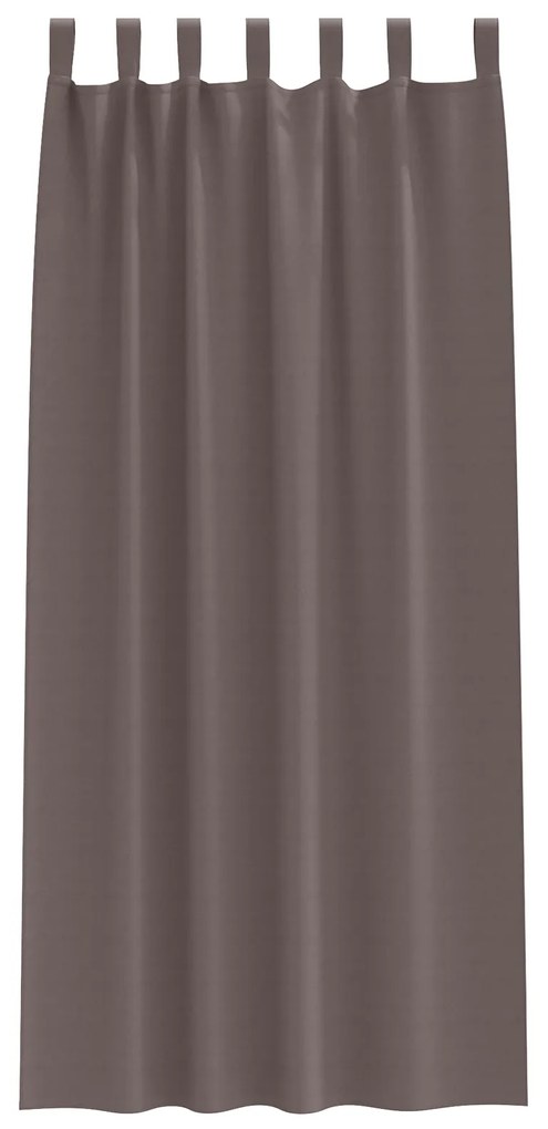 vidaXL Κουρτίνες 2 pcs Σκούρο καφέ Σκούρο καφέ 245 x 140 εκ.