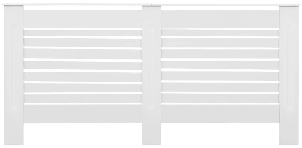 vidaXL Καλύμματα Καλοριφέρ 2 τεμ. Λευκά 172 x 19 x 81,5 εκ. από MDF