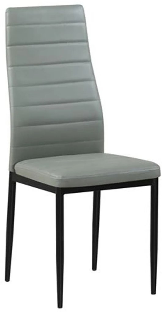 Καρέκλα Jetta ΕΜ966Β,86 Grey 40x50x95 cm Σετ 6τμχ Metal, Fabric