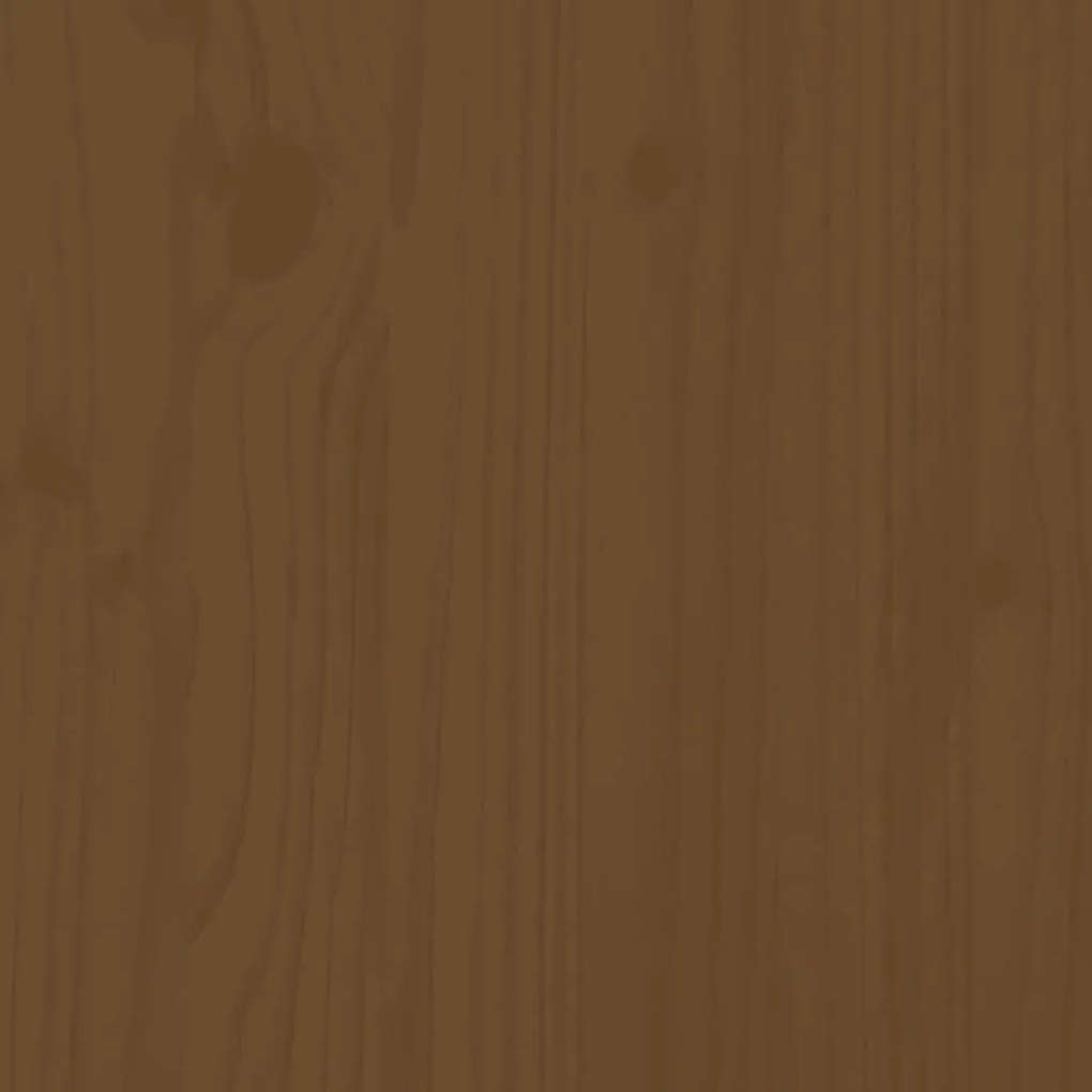 Σκαμπό Μπαρ 2 τεμ. Μελί 40x36x75 εκ. από Μασίφ Ξύλο Πεύκου - Καφέ