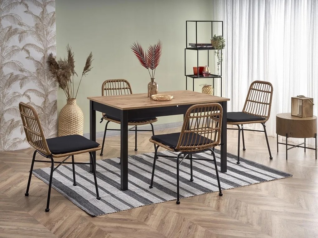 Σετ τραπεζαρίας Houston 1480, 75x74x124cm, Αριθμός θέσεων: 4, Γωνιακό | Epipla1.gr