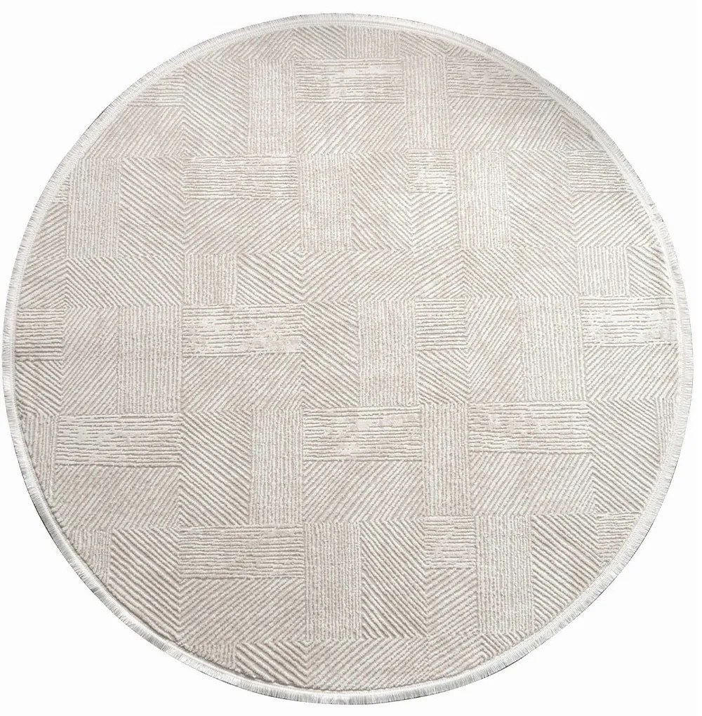 Χαλί Leo 2969 Y 614CCL1746 Cream Conceptum Hypnose 120X120cm Round