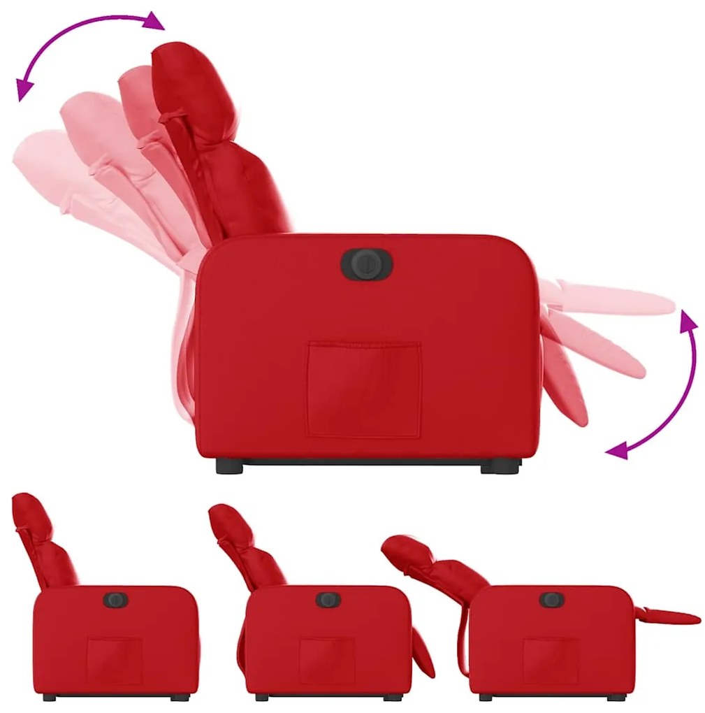 vidaXL Πολυθρόνα Ηλεκ.Ανακλινόμενη με Ανύψωση απόΣυνθετικό Δέρμα