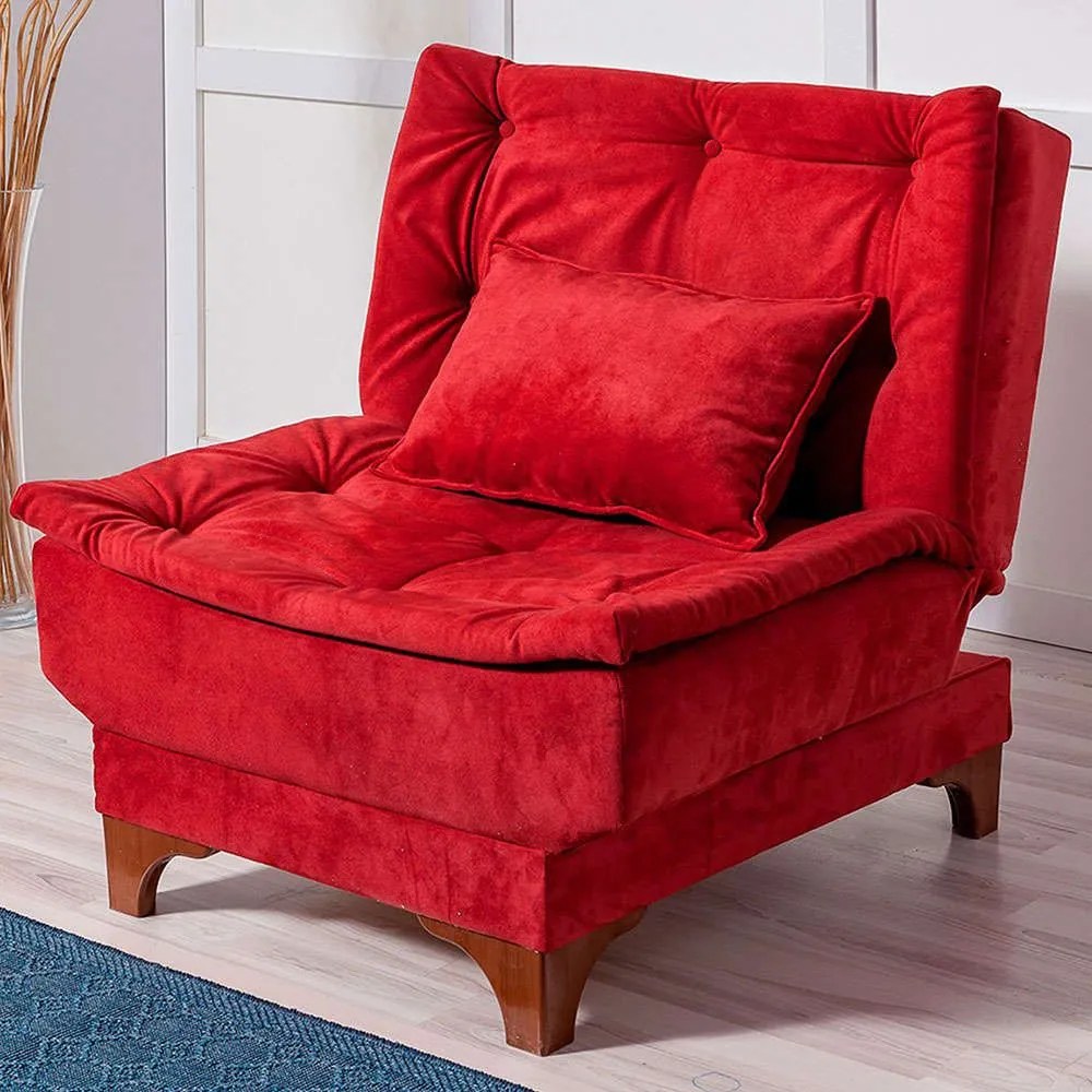 Πολυθρόνα - Κρεβάτι 867UNQ1029 75x85x90cm Claret Red