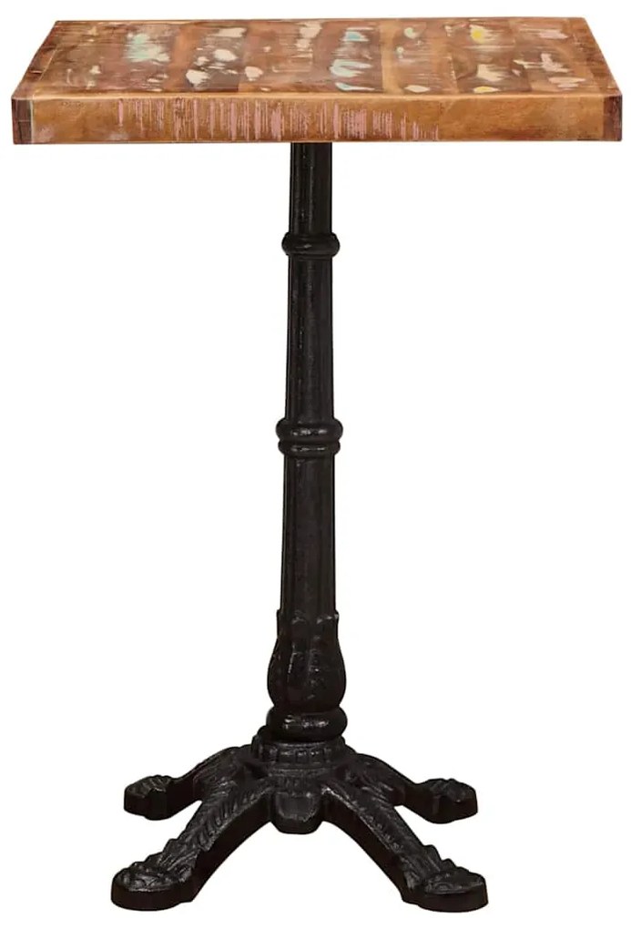 vidaXL Τραπέζι Bistro Καφέ 50 x 50 x 76 εκ Στερεό Ανακτηθέν Ξύλο