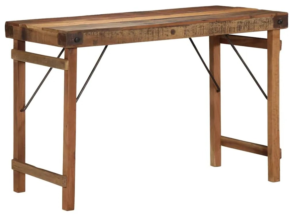 vidaXL Τραπεζαρία Καφέ 110 x 55 x 76 cm Μασίφ ανακυκλωμένο ξύλο