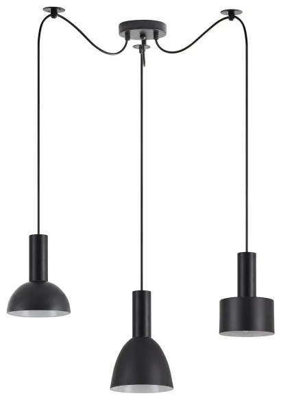Κρεμαστό Φωτιστικό Οροφής 3xE27 Μαύρο Adept Flex 77-8914 Homelighting-77-8914-Μαύρο 77-8914