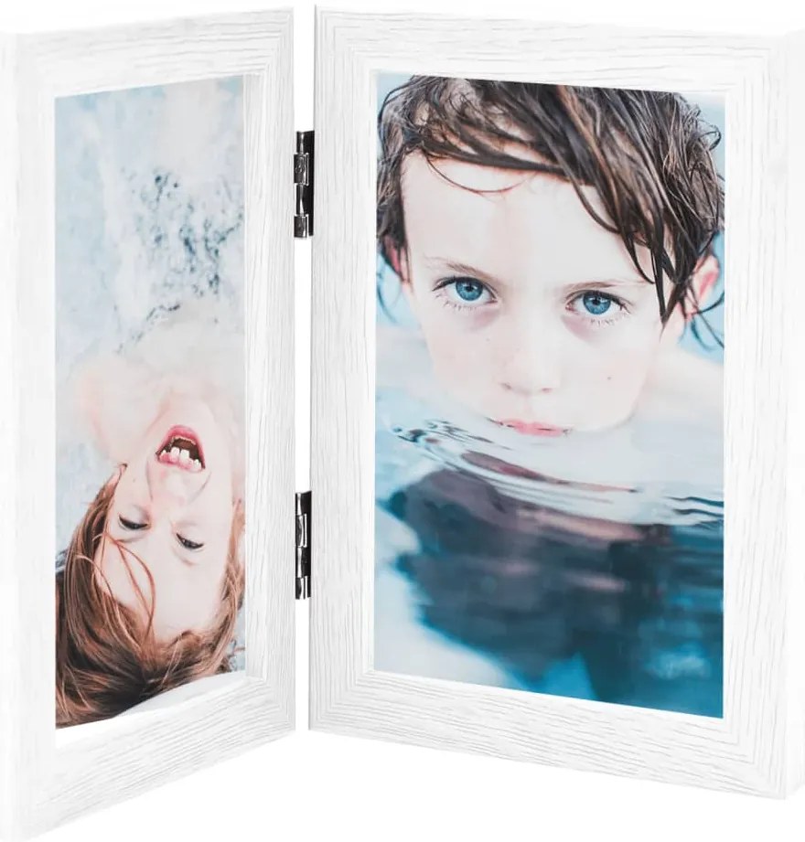 Διπλή Κορνίζα Κολάζ Λευκή 2 x (21 x 29,7 εκ.)