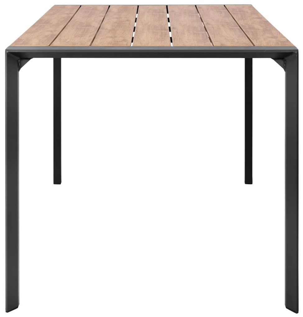Τραπέζι GOYA Αλουμίνιο Ανθρακί και Polywood 160x80x75Υ εκ. 160x80x75 εκ.