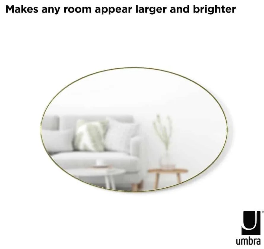 Καθρέπτης τοίχου 92Χ62εκ.Umbra Hubba Oval Gold 1018528-104
