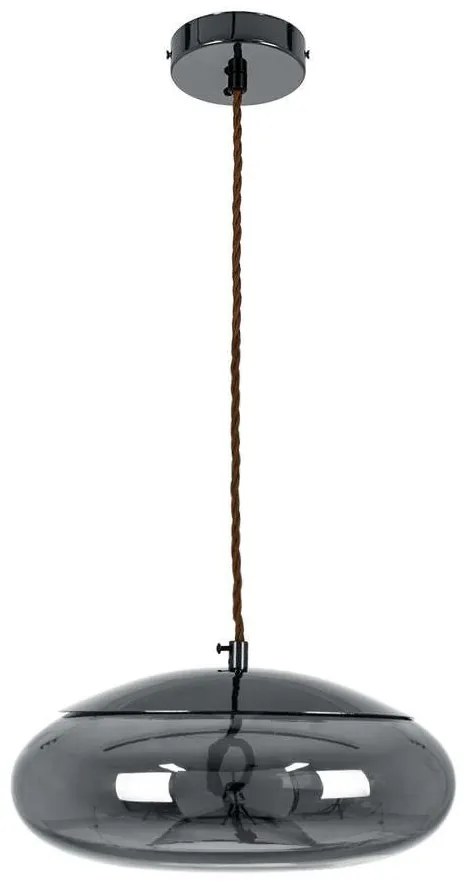 Φωτιστικό Οροφής Axton 00751 7W Led Φ30x15cm Clear Fume GloboStar