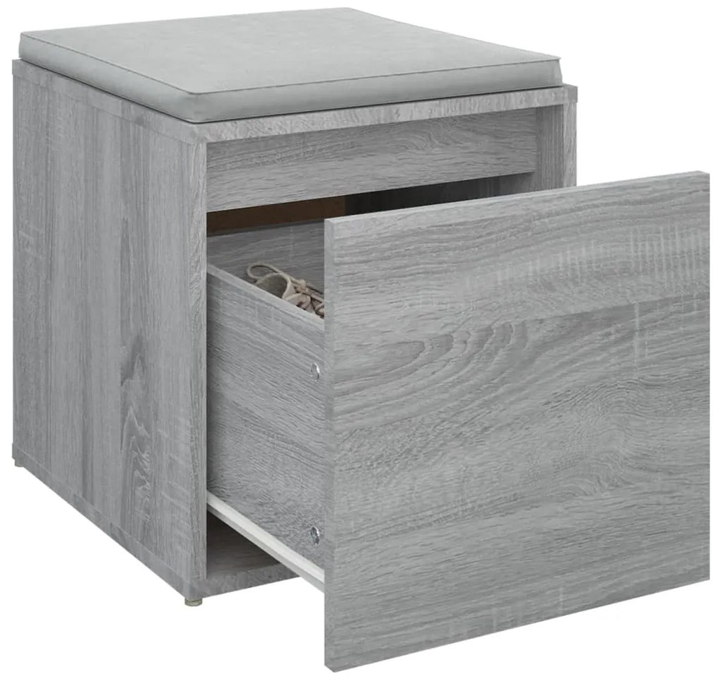 vidaXL Κουτί με Συρτάρι Γκρι Sonoma 40,5x40x40 εκ. Επεξεργασμένο Ξύλο