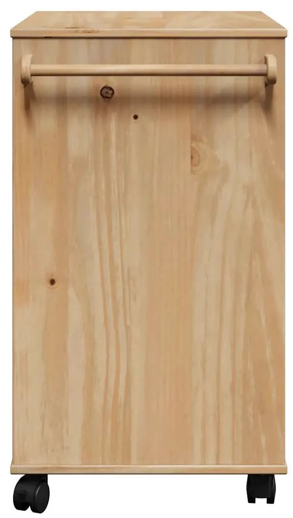 vidaXL Τρόλεϊ Κουζίνας OTTA 59x45x80 εκ. από Μασίφ Ξύλο Πεύκου