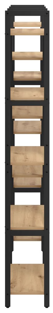 vidaXL Ράφι Βιβλίων artisan δρυς 156 x 25 x 167.5 εκ