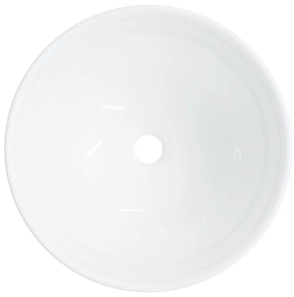 vidaXL Νιπτήρας Λευκός 28 x 28 x 10 εκ. Κεραμικός