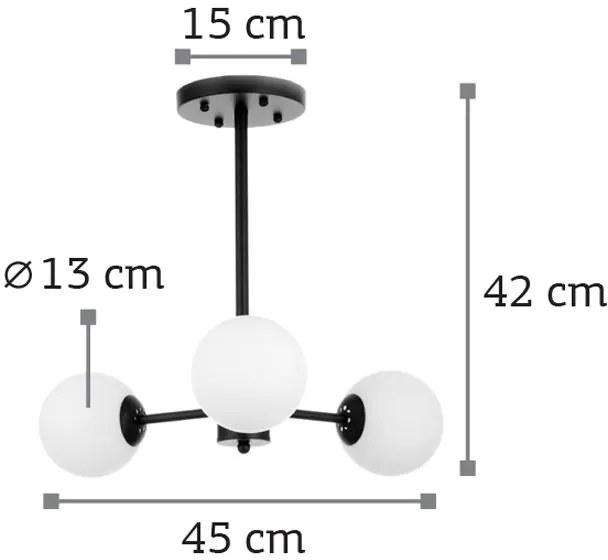 Φωτιστικό οροφής InLight 5315-3 3φωτο