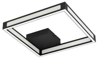 Eglo Altaflor Μοντέρνα Μεταλλική Πλαφονιέρα Οροφής με Ενσωματωμένο LED σε Μαύρο χρώμα 31cm 99787