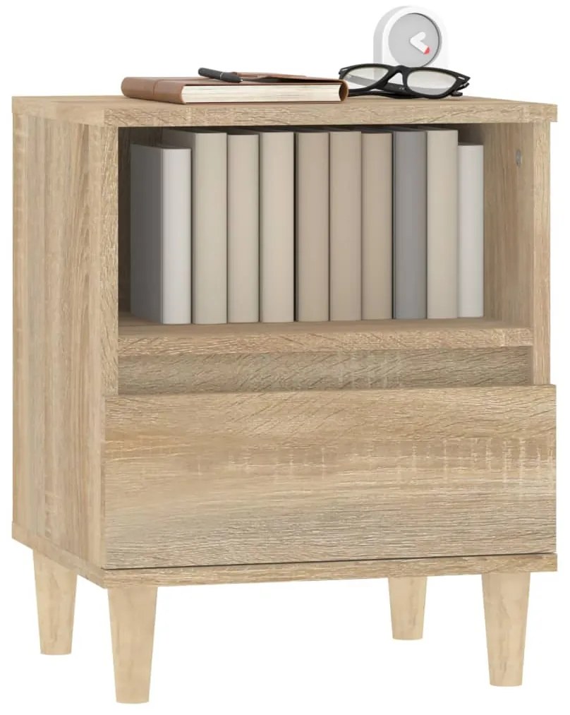 vidaXL Κομοδίνο Sonoma Δρυς 40x35x50 εκ.