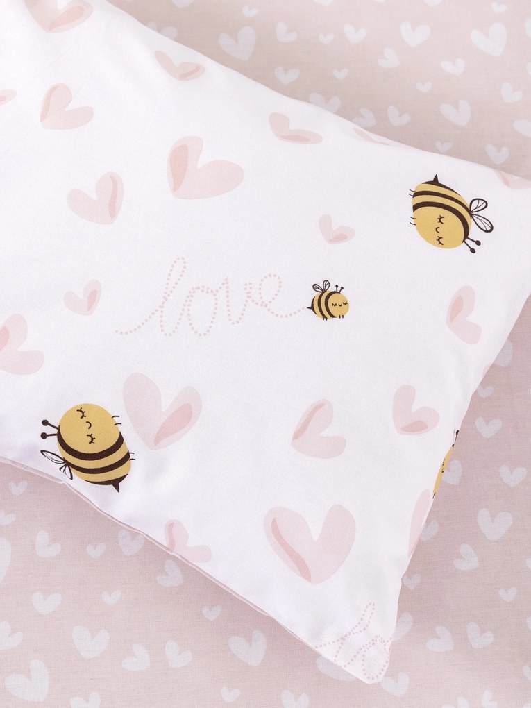 Σετ Σεντόνια Κούνιας 120x160 - Bee Love 5206482155893