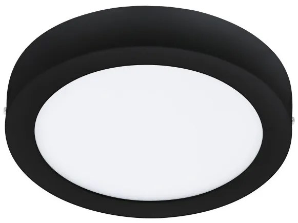Έξυπνο Φωτιστικό Οροφής Πάνελ LED 16,5W ΙΡ44 3CCT Dimmable Φ21cm Fueva-Z Eglo-900108-Μαύρο 900108