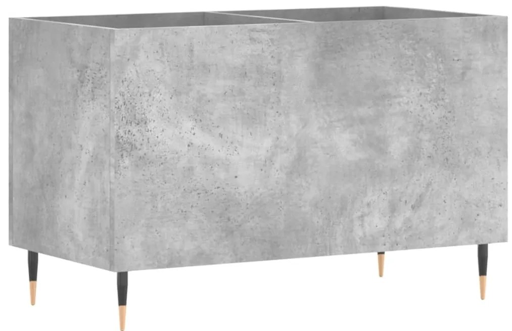 vidaXL Δισκοθήκη Γκρι Σκυροδέματος 74,5x38x48 εκ. Επεξεργασμένο Ξύλο