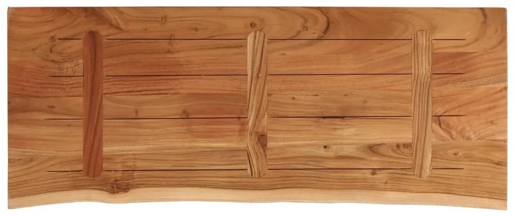 vidaXL Επιφάνεια Τραπεζιού Ορθογώνια 110x40x2,5 εκ. Μασίφ Ξύλο Ακακίας