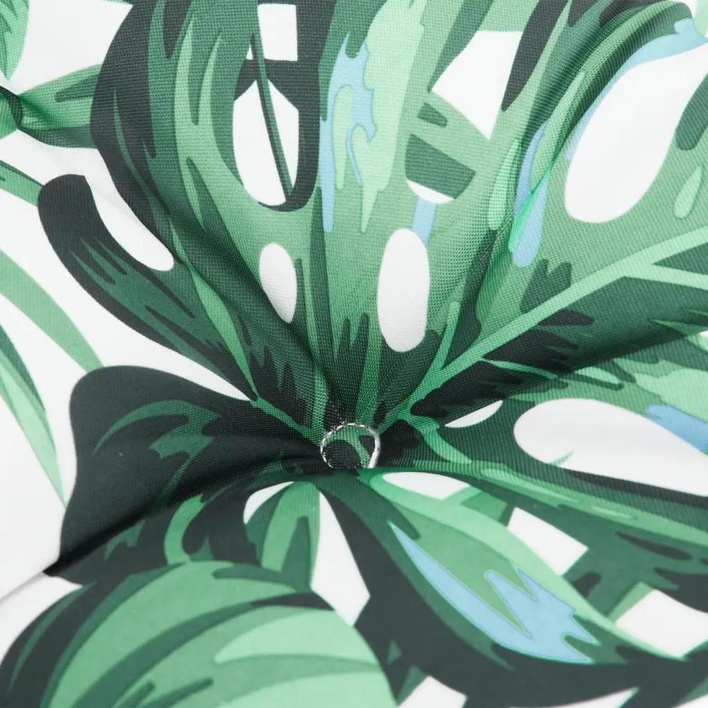 Μαξιλάρι Παλέτας Φύλλα 50 x 50 x 12 εκ. Υφασμάτινο - Πράσινο