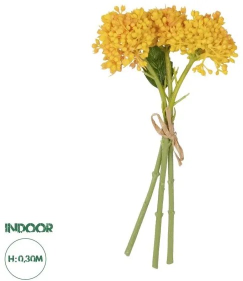 Artificial Garden YELLOW HYACINTH BOUQUET 21352 Τεχνητό Διακοσμητικό Μπουκέτο Κίτρινος Υάκυνθος Y30cm Globostar-21352-Κίτρινο 21352