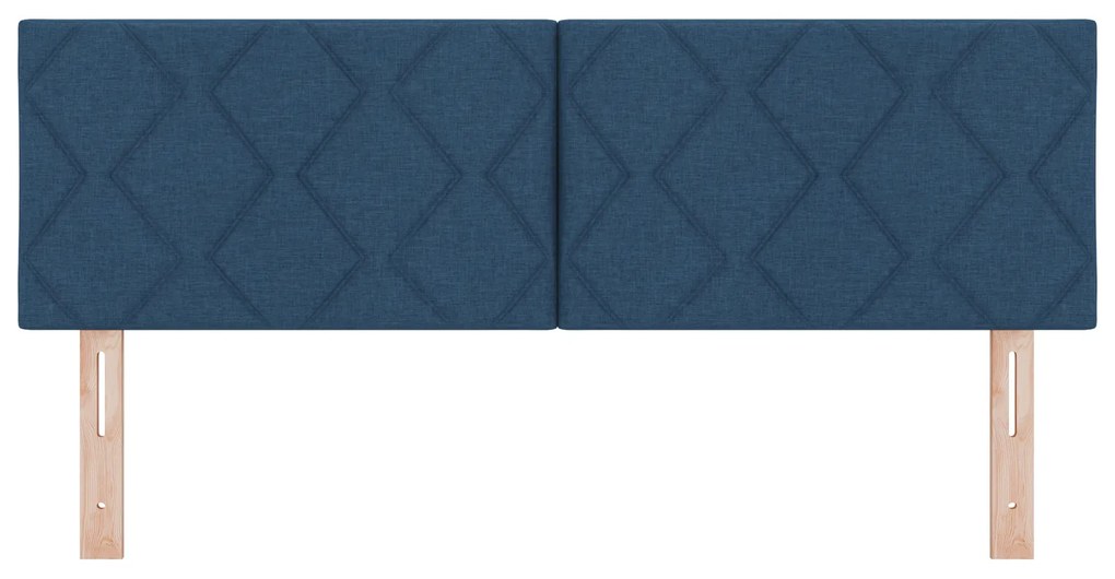 vidaXL Υφασμάτινο Κεφαλάρι Geometric με κεφαλάρι Μπλε 160 cm ύφασμα