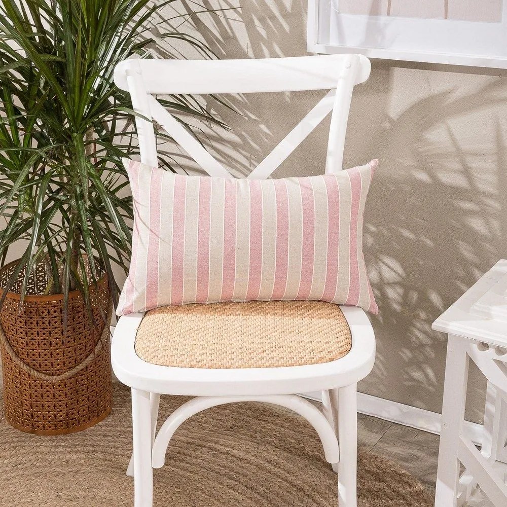 Μαξιλαροθήκη Διακοσμητική Prado 06 Pink Teoran 30X50 Cotton-Polyester