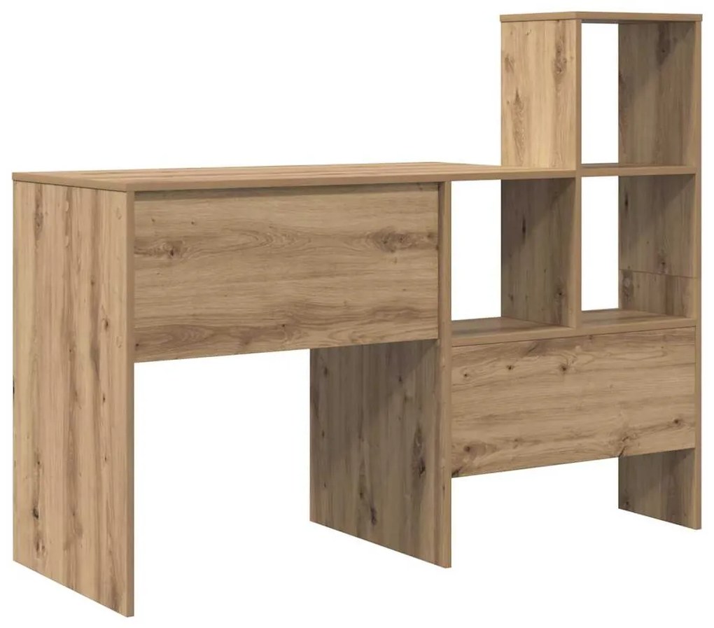 vidaXL Γραφείο artisan δρυς 131.5 x 50 x 106.5 εκ. Επεξεργασμένο ξύλο
