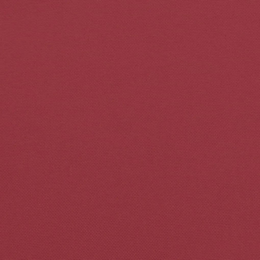 Μαξιλάρι Πάγκου Κήπου Μπορντό 100x50x7 εκ. Ύφασμα Oxford - Κόκκινο