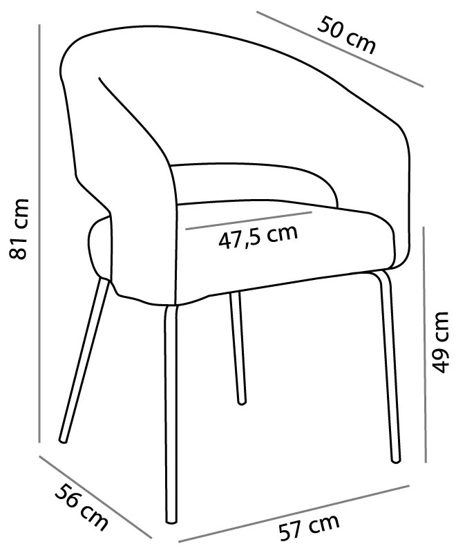 ABRAZO ΚΑΡΕΚΛΑ ΠΟΛΥΘΡΟΝΑ ΓΚΡΙ ΑΝΟΙΧΤΟ 57x56xH81cm - 03-1026 - 03-1026