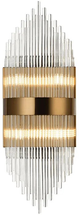 Απλίκα Τοίχου Aca Dynasty EG1844W54AB Satin Brass