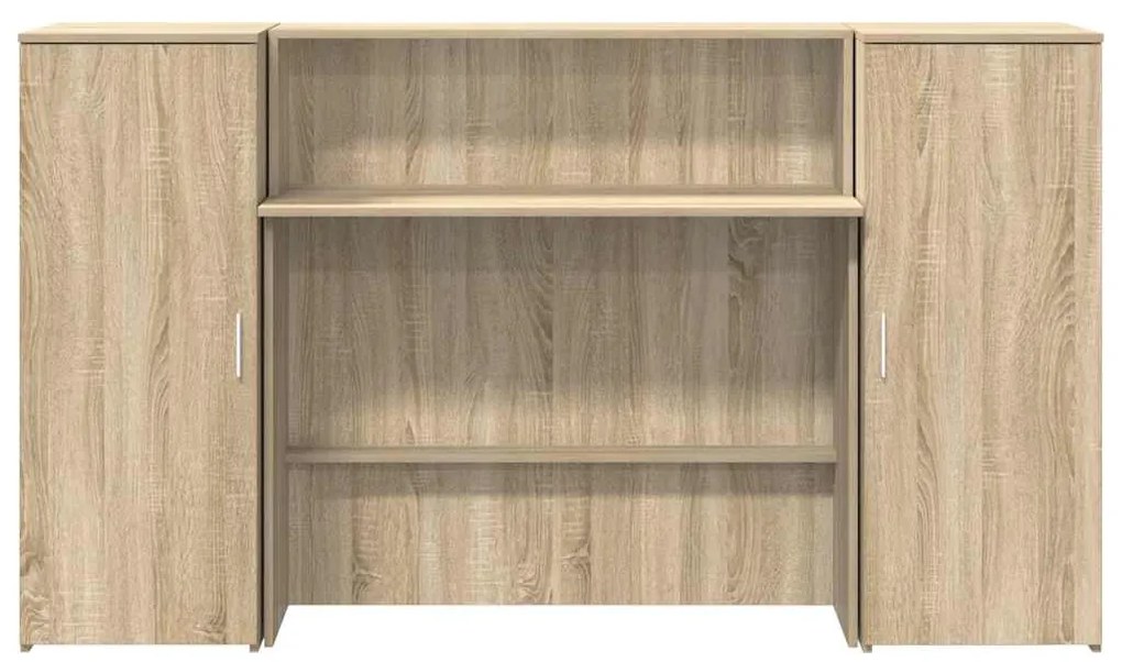 vidaXL Γραφείο υποδοχής Sonoma Δρυς 180x50x103,5εκ. Επεξεργασμένο Ξύλο