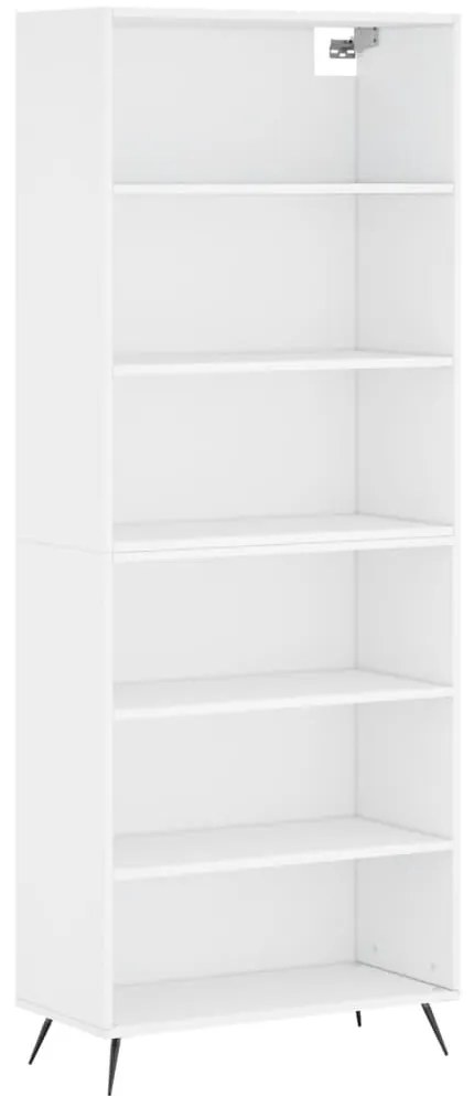 vidaXL Ντουλάπι Λευκό 69,5x32,5x180 εκ. Επεξεργασμένο Ξύλο