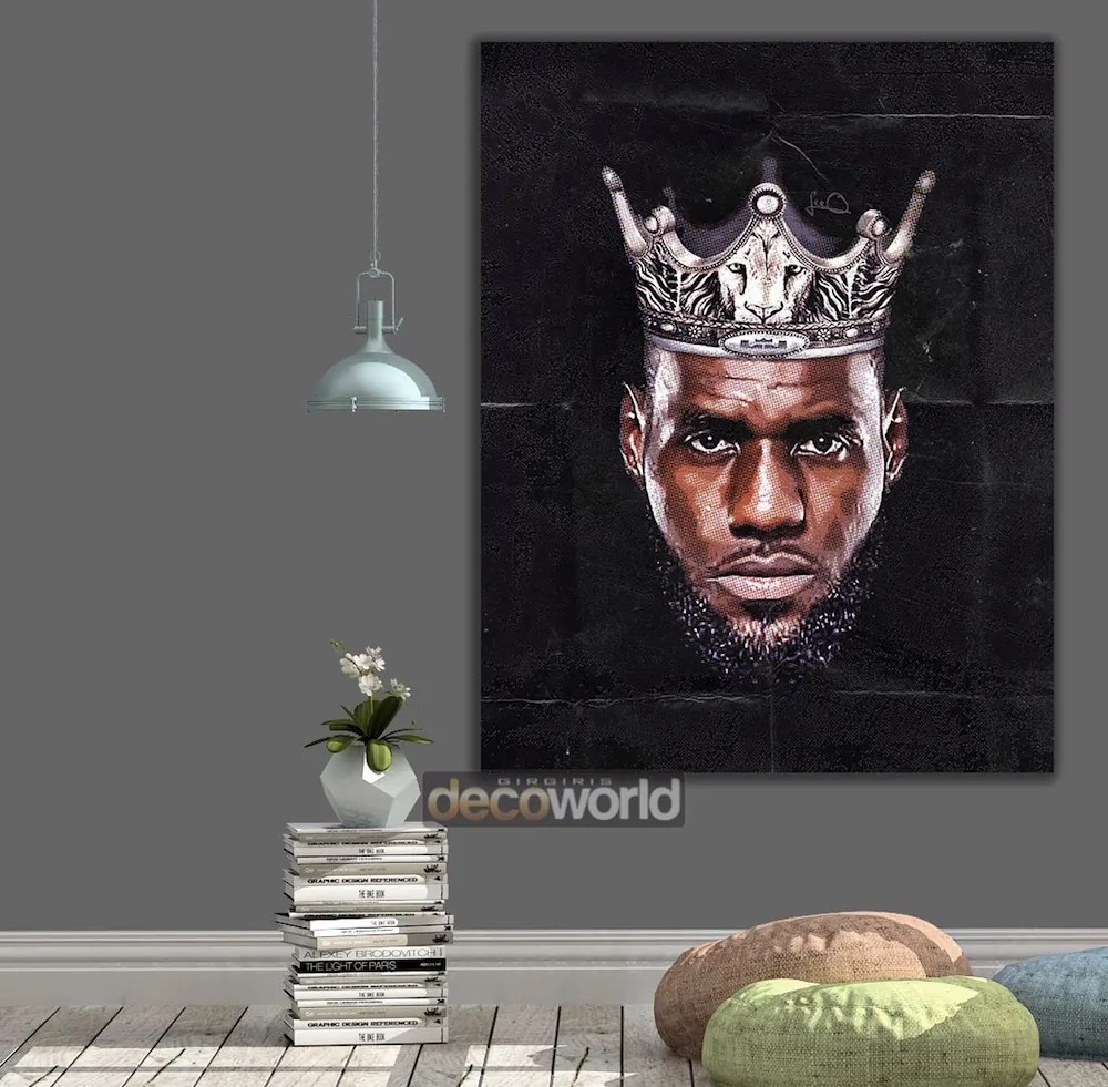 Πίνακας σε καμβά NBA the king Lebron KNV997 65cm x 95cm